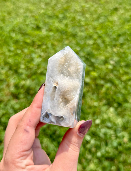 Moss agate tower