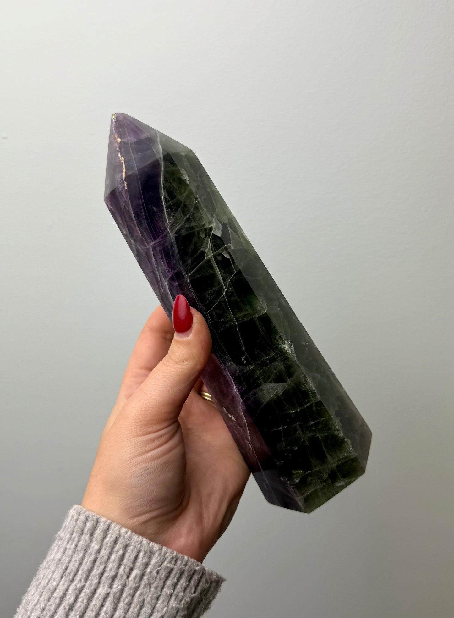 Imperfect fluorite tower