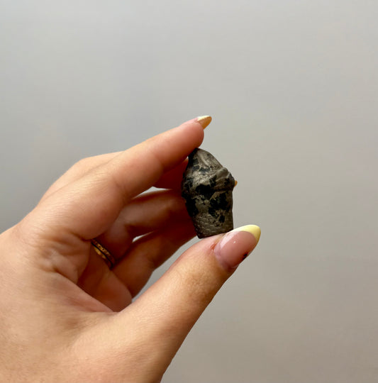 Pyrite ice cream cone carving