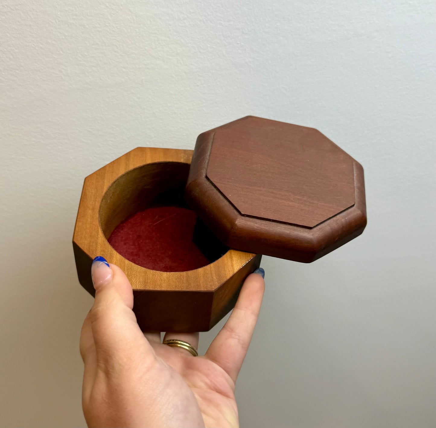Wooden trinket box thrifted find