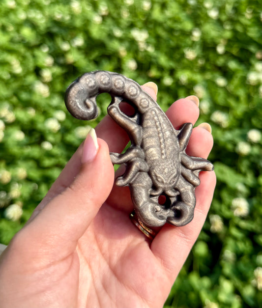 Scorpion carving