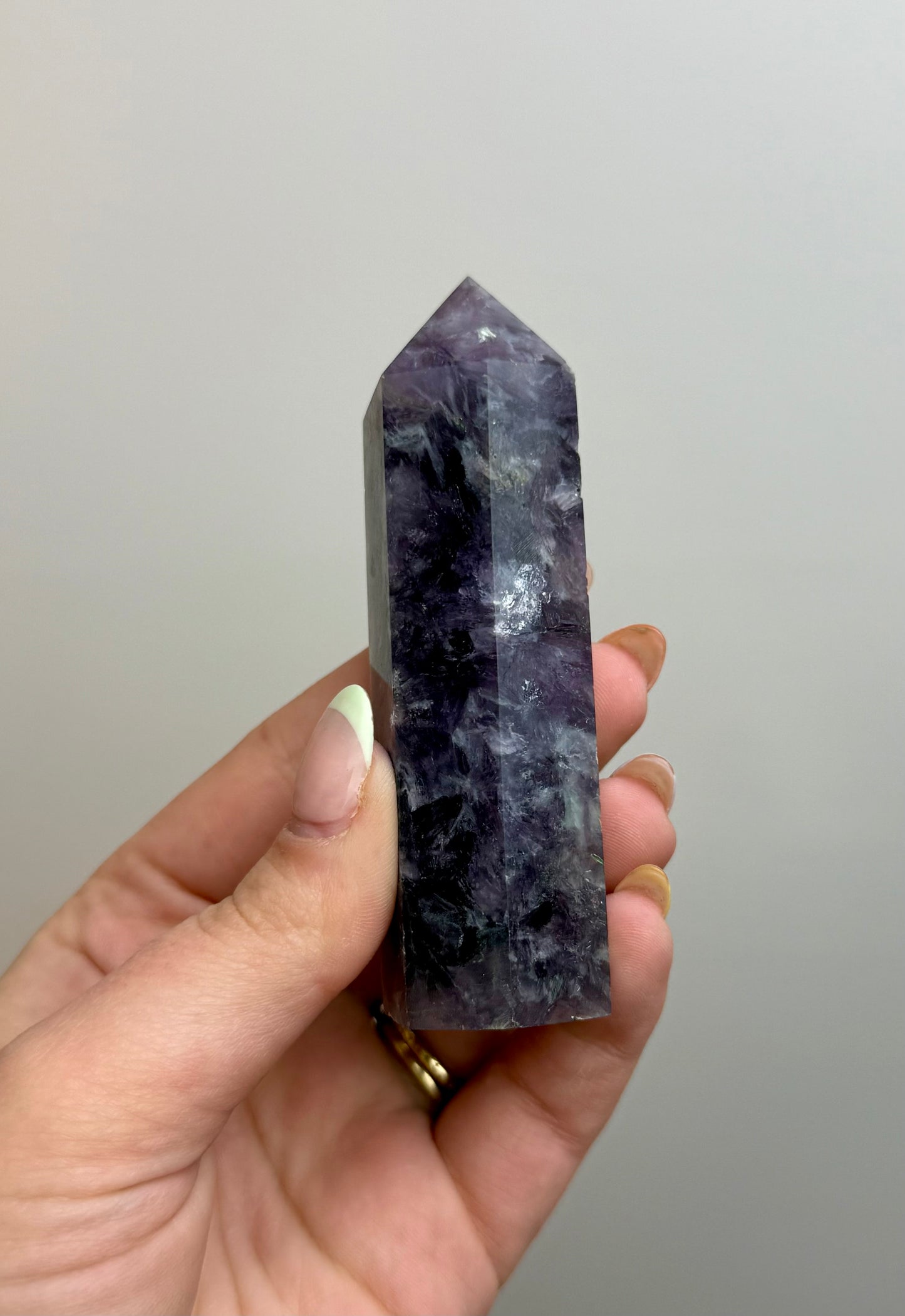 Purple mica/gem lepidolite towers