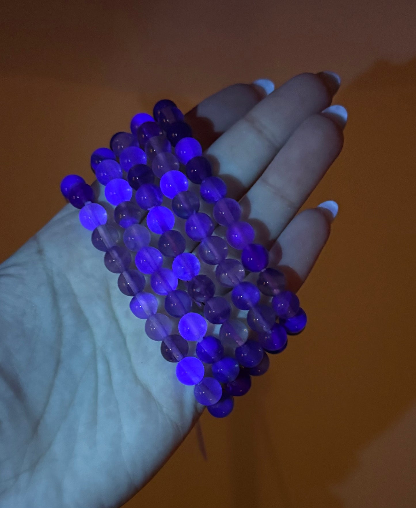 Purple fluorite bracelets
