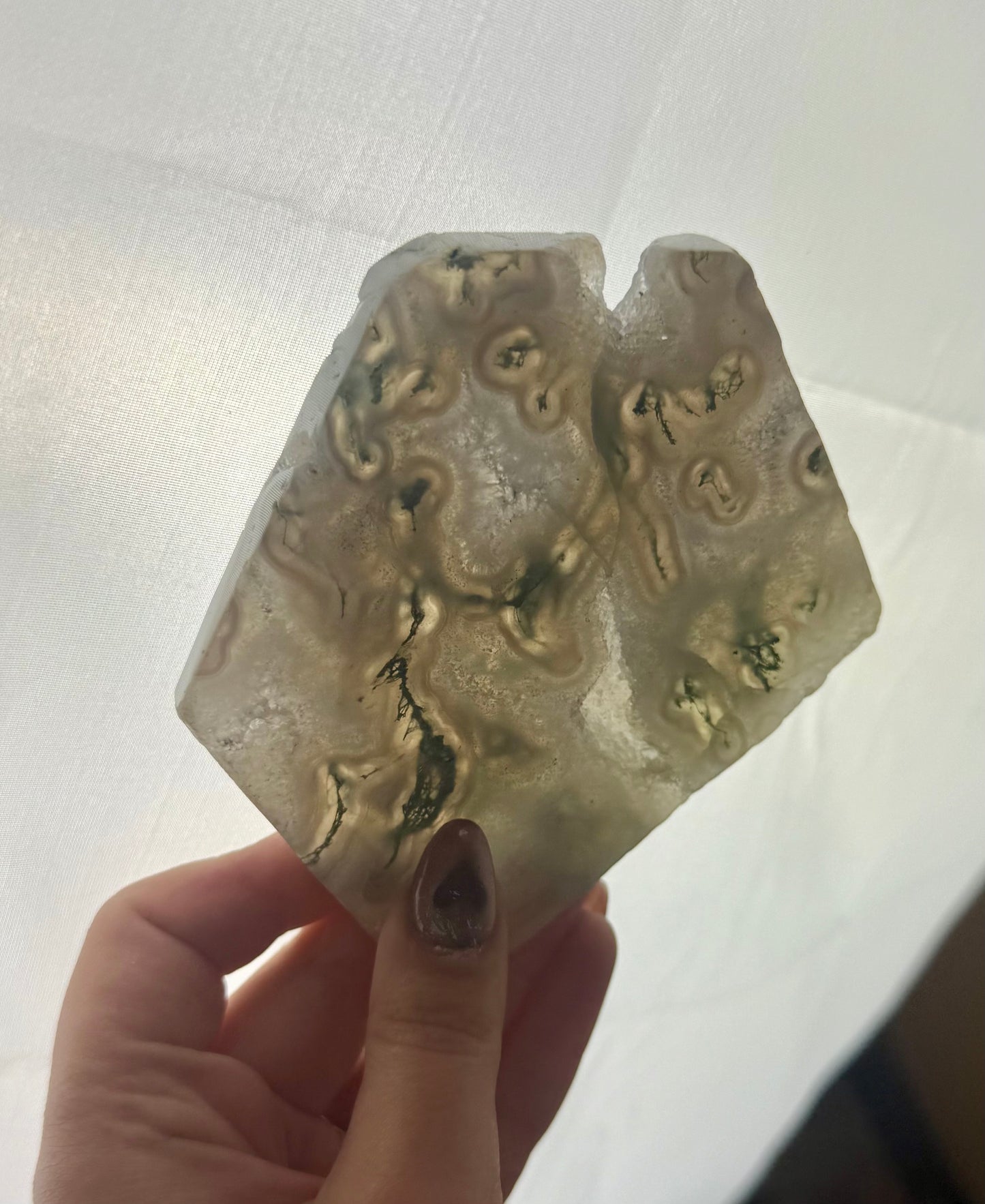 Moss agate slab