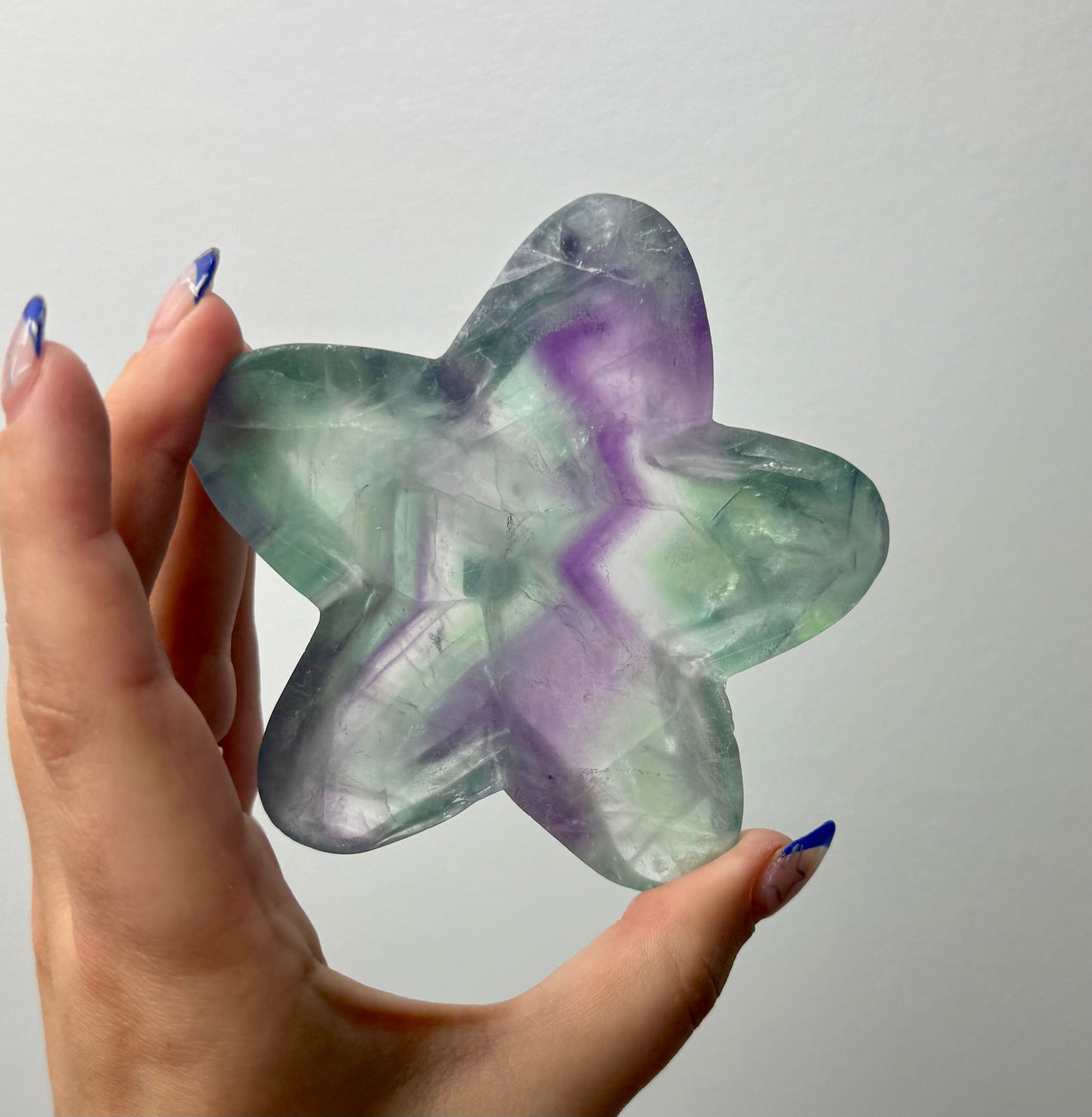 Fluorite star bowl
