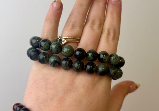 Chunky kambaba jasper bracelets 10-12mm