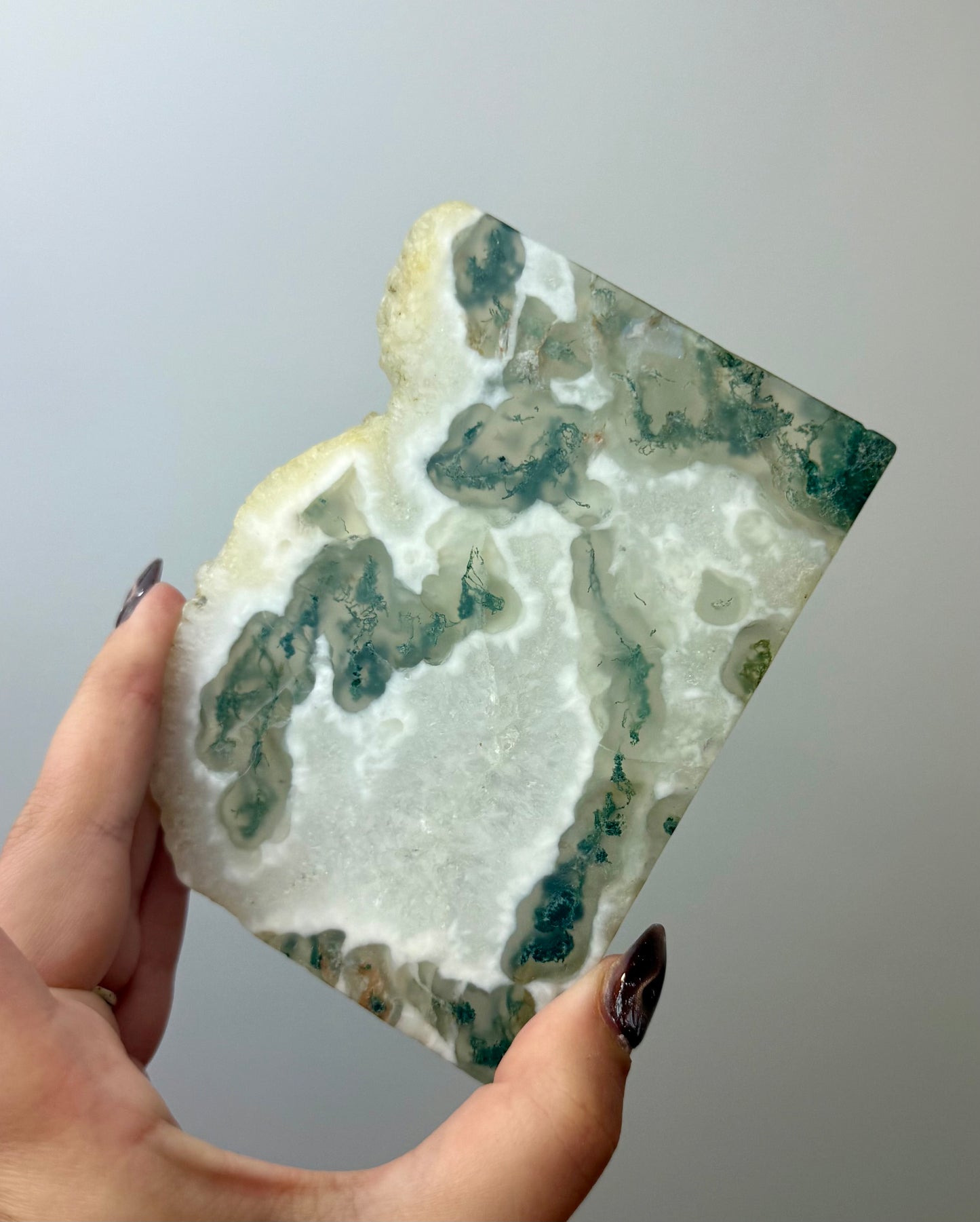 Moss agate slab