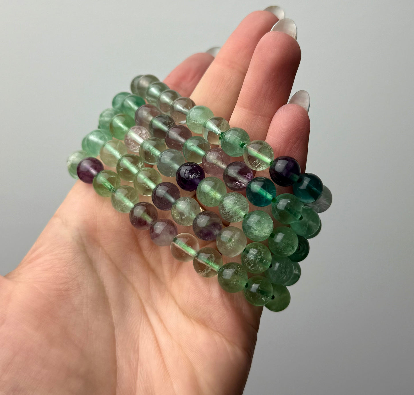 Green fluorite bracelets