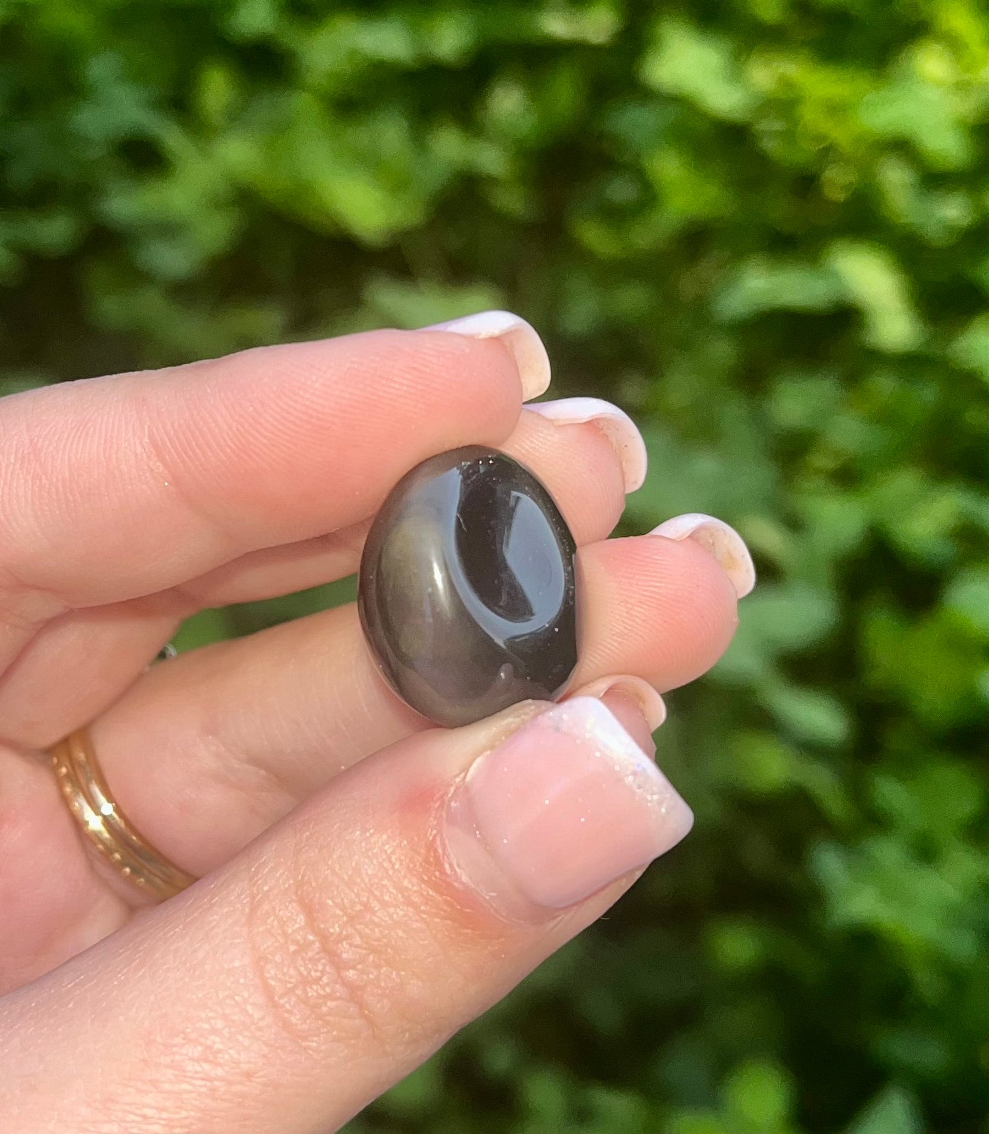 Rainbow obsidian tumbles