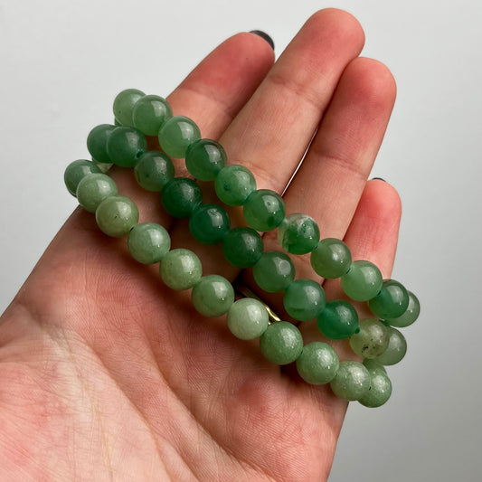 Green aventurine bracelets