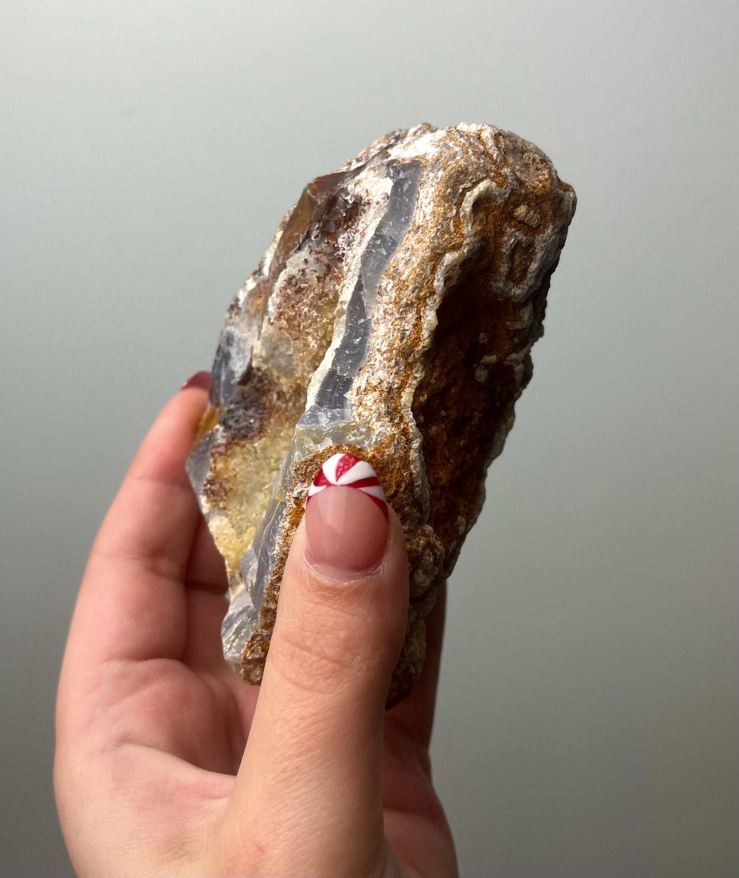 Rough raw blue lace agate