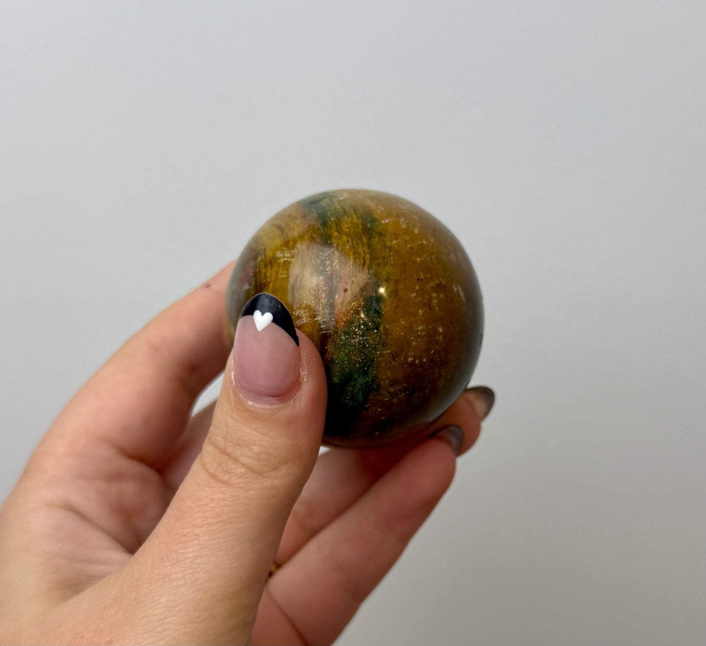 Ocean jasper sphere
