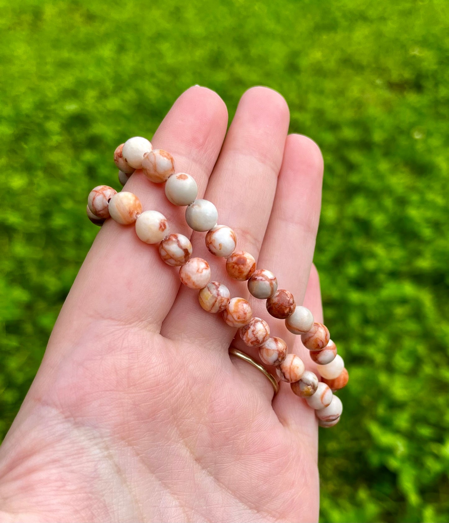 Red vein jasper bracelets