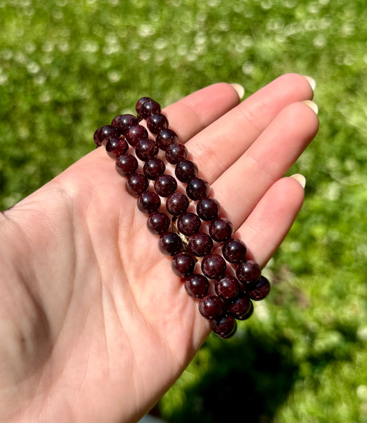 Garnet bracelets