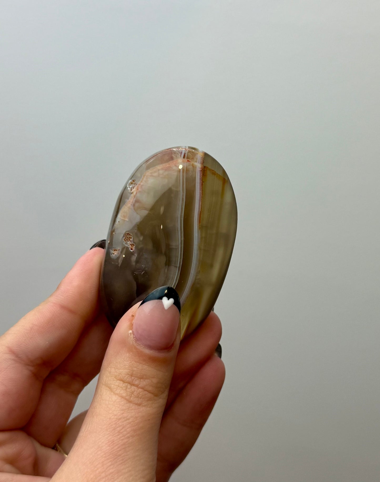 Carnelian palm stone