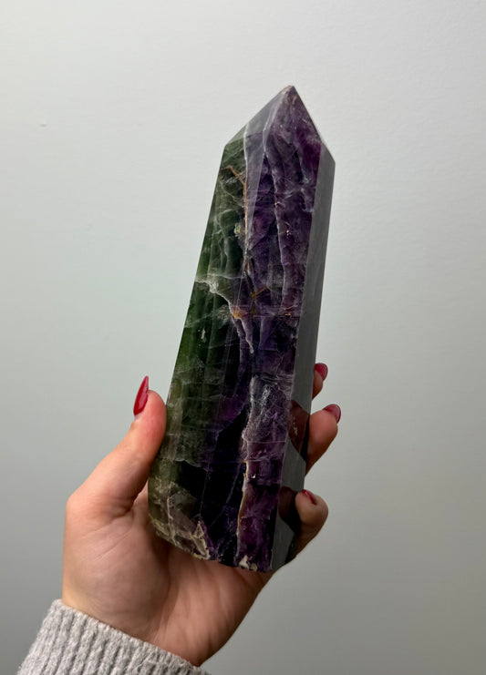 Imperfect fluorite tower