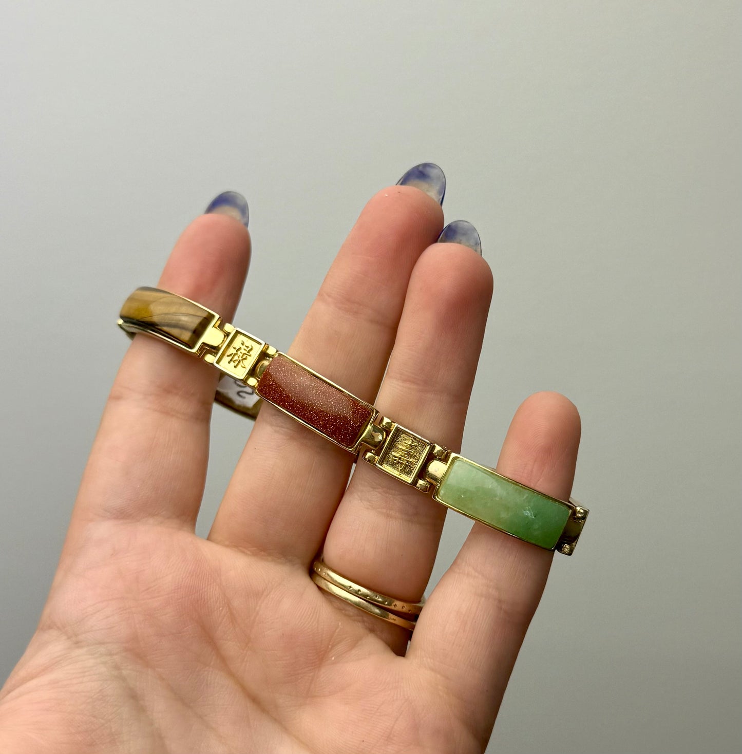 Altered/manmade/natural bracelet thrifted find