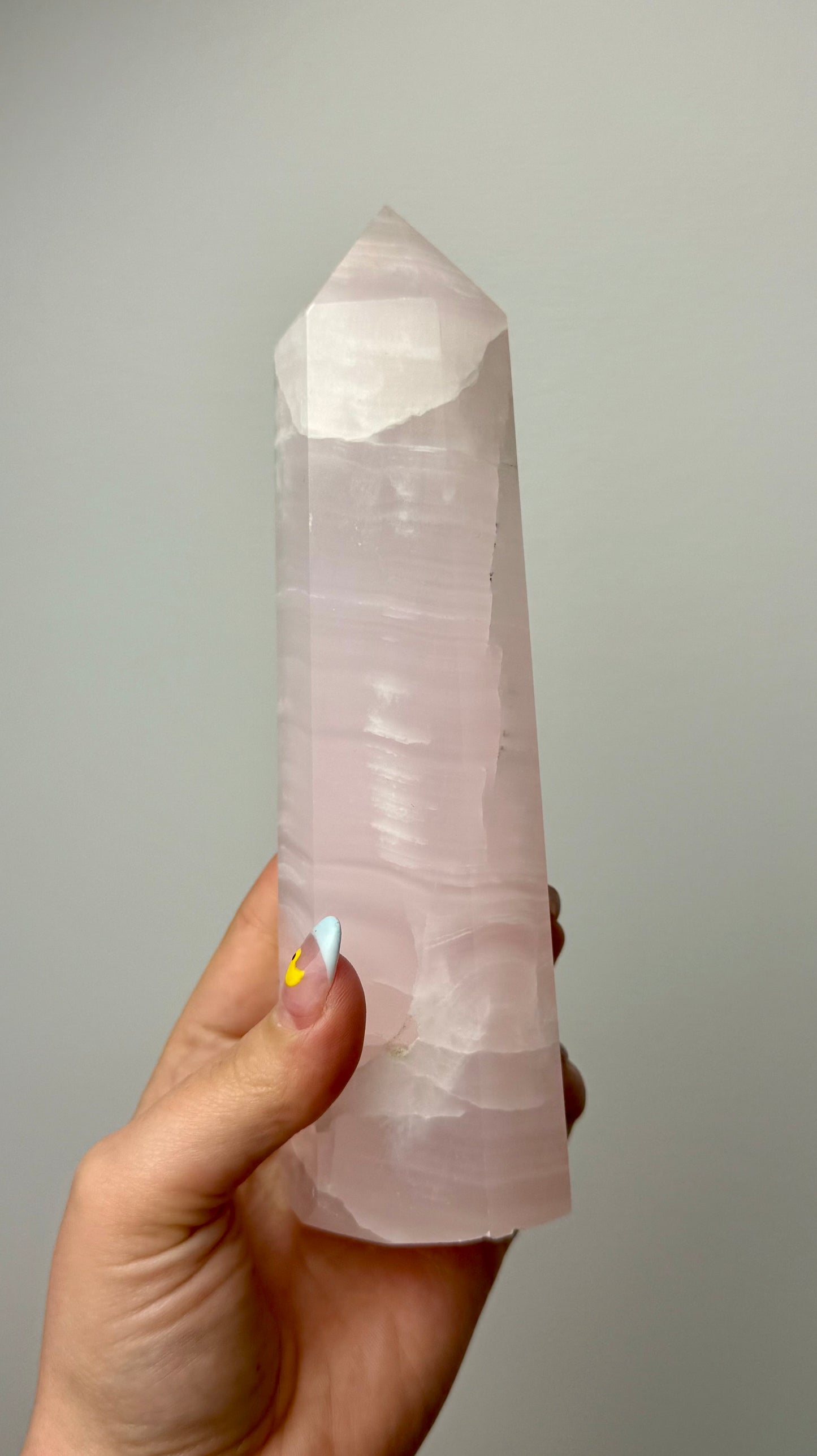 Mangano “pink” calcite tower