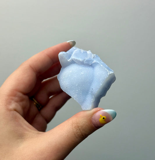 Blue chalcedony raw