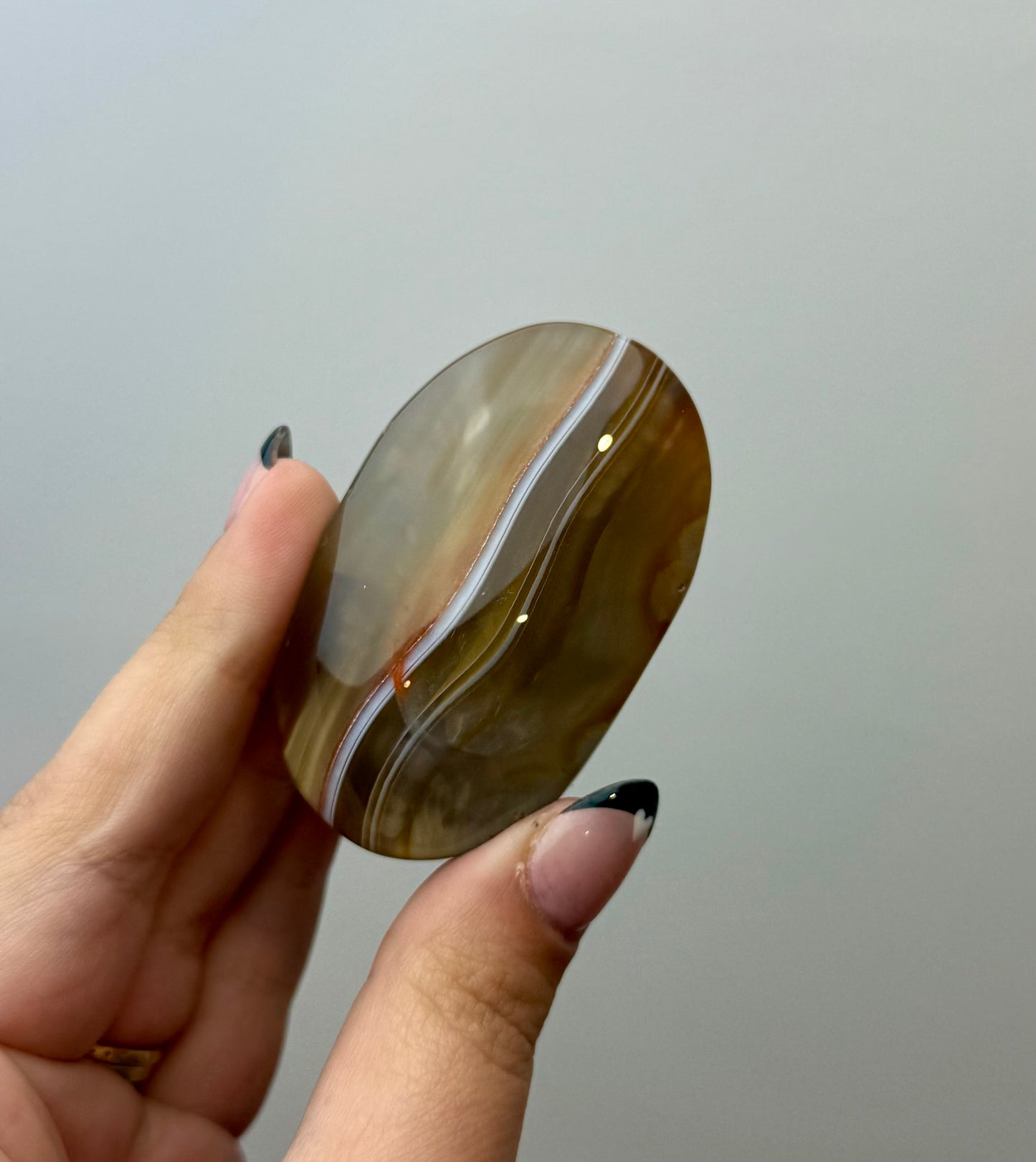 Carnelian palm stone