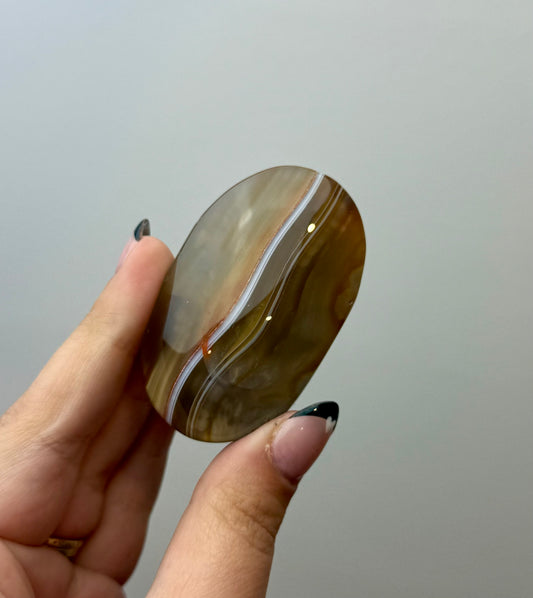 Carnelian palm stone