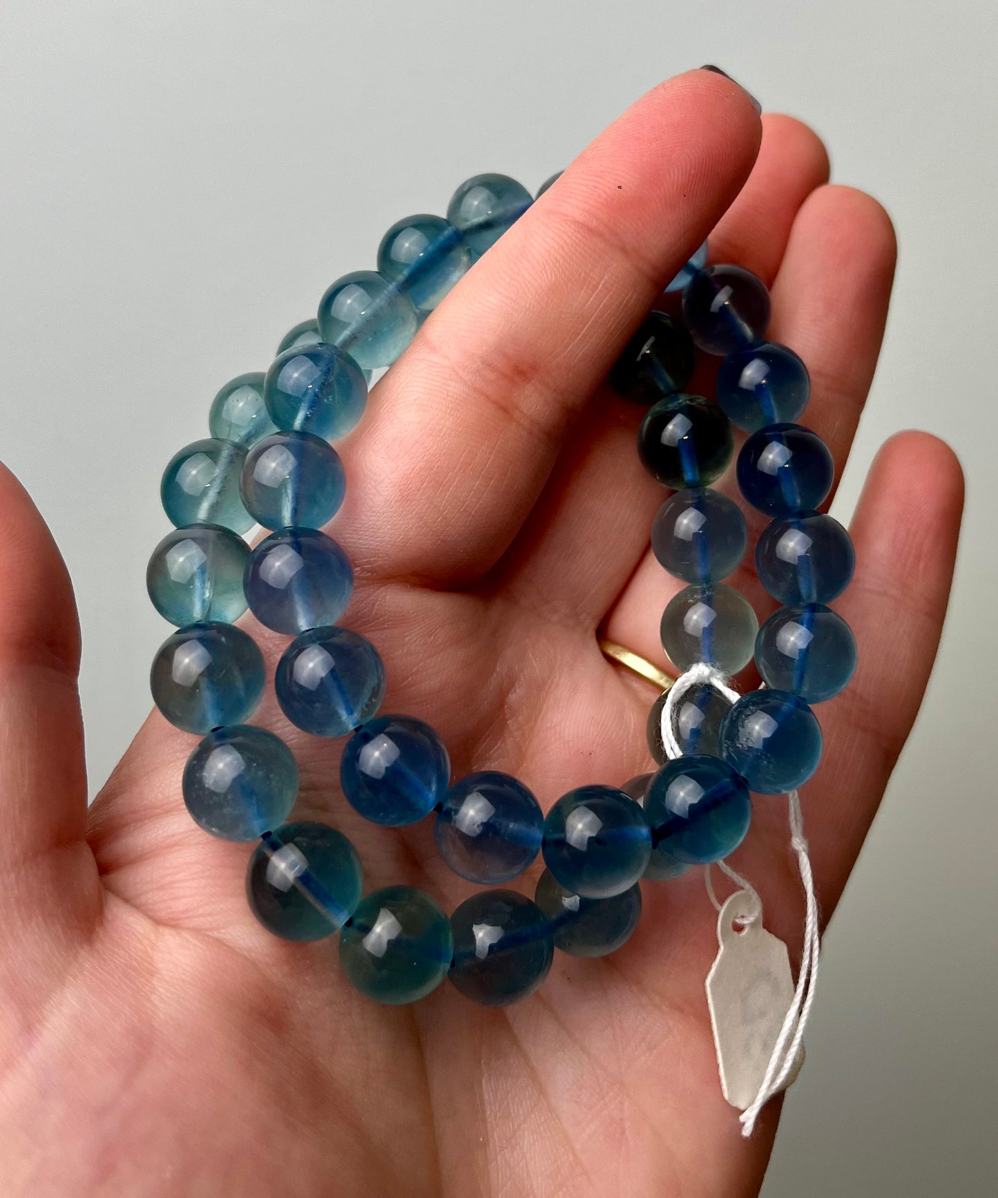 Blue fluorite bracelets