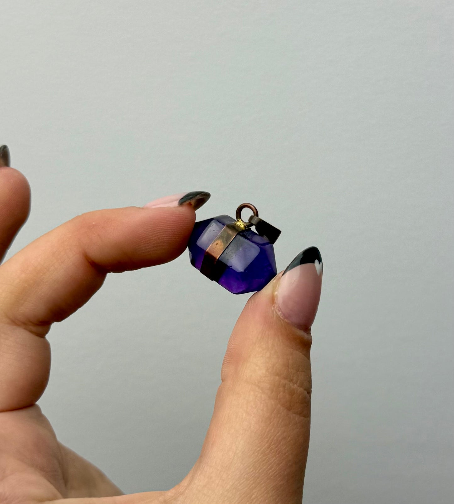 Amethyst pendant thrifted find