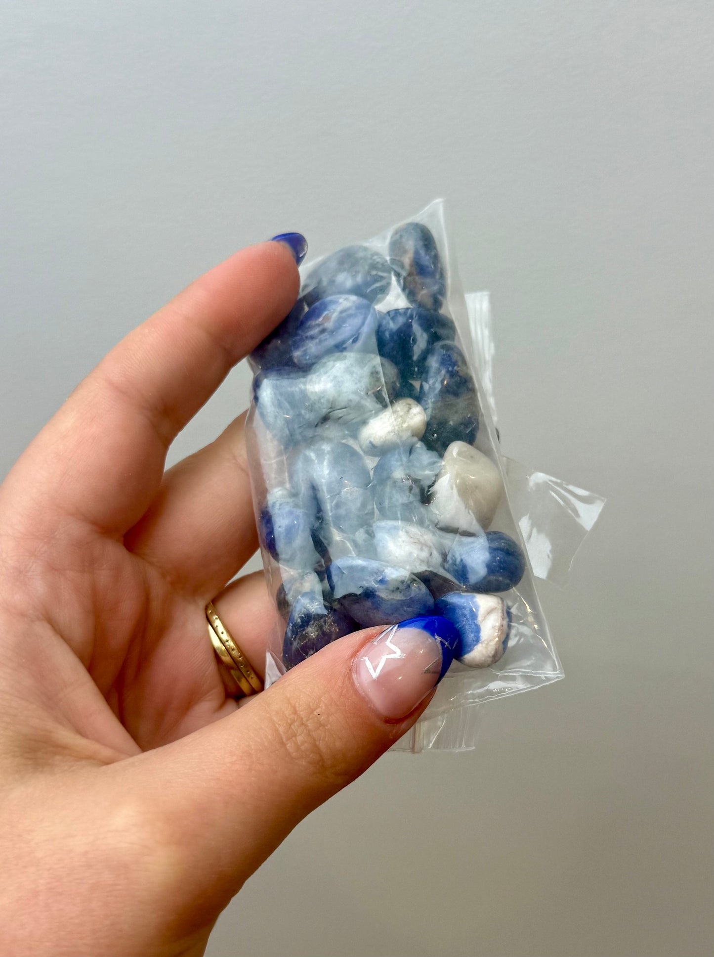 Sodalite pebble bags