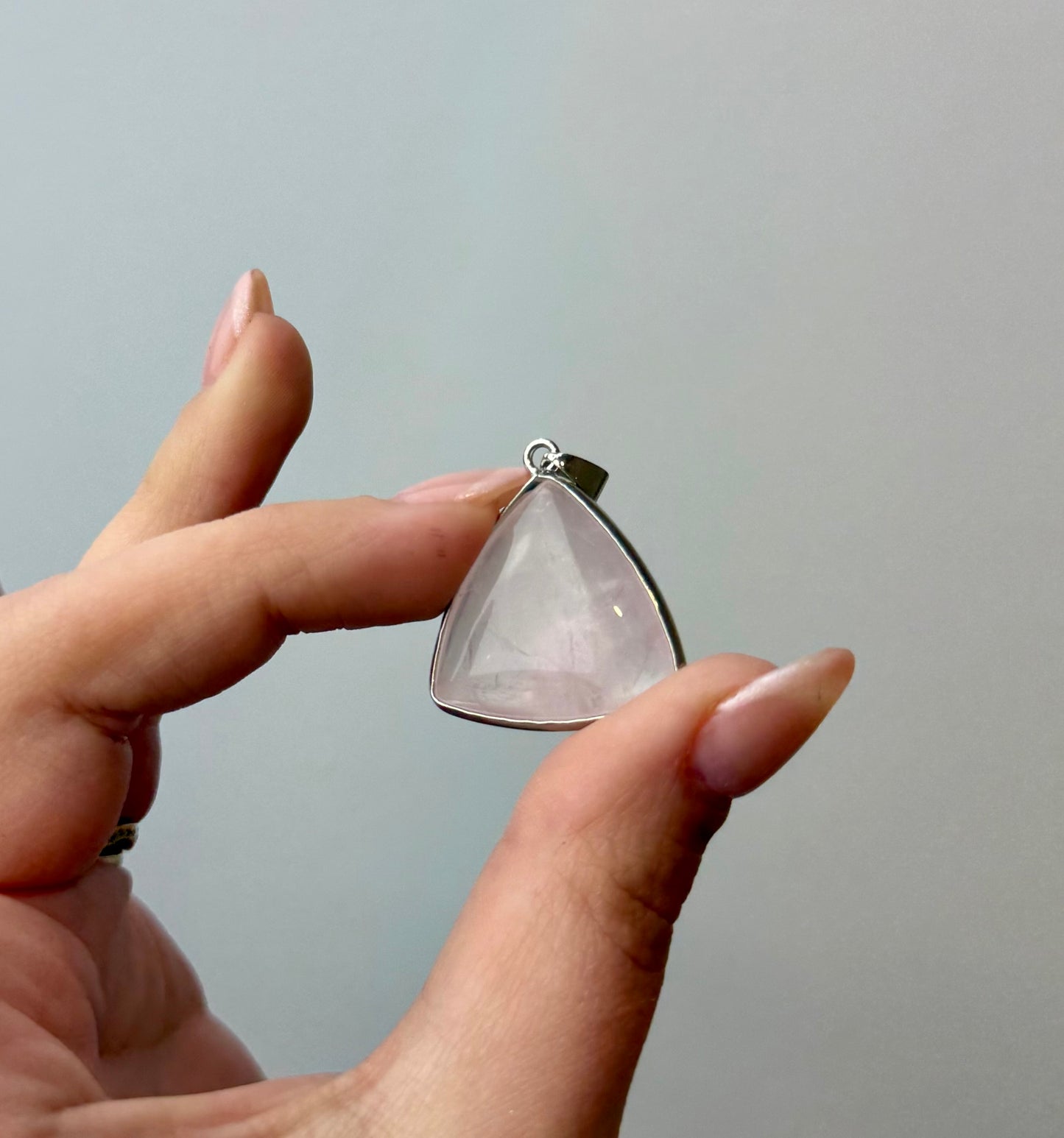 Rose quartz pendant