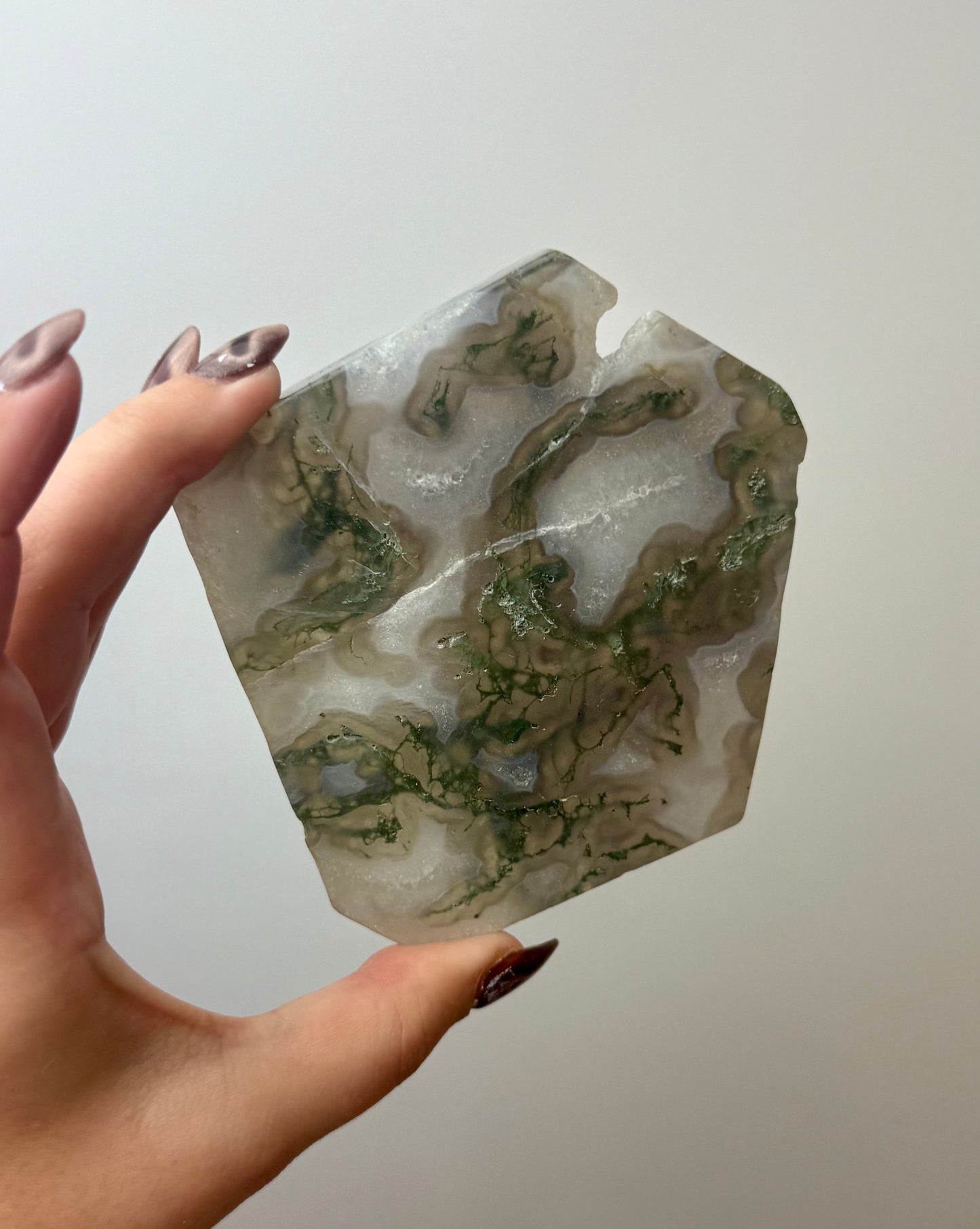 Moss agate slab