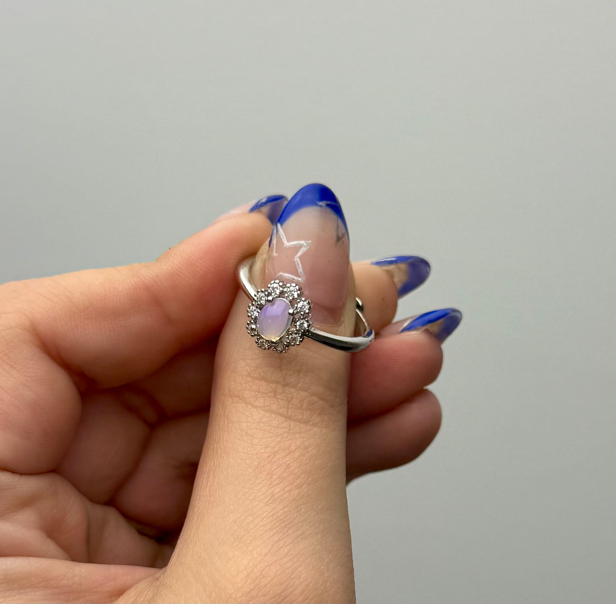 Opal adjustable ring