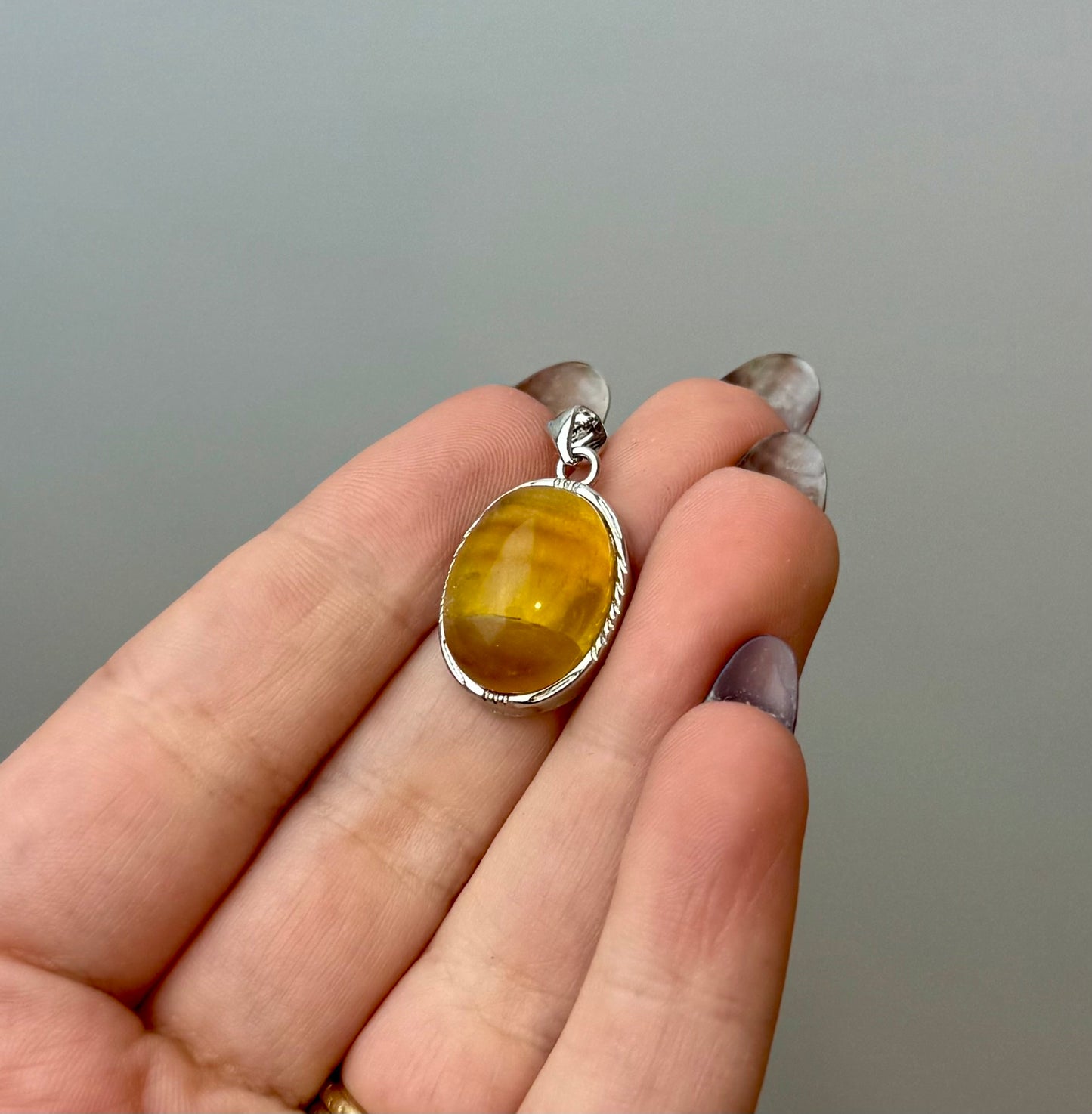 Fluorite pendant