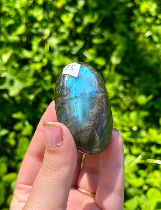 Labradorite palm stone