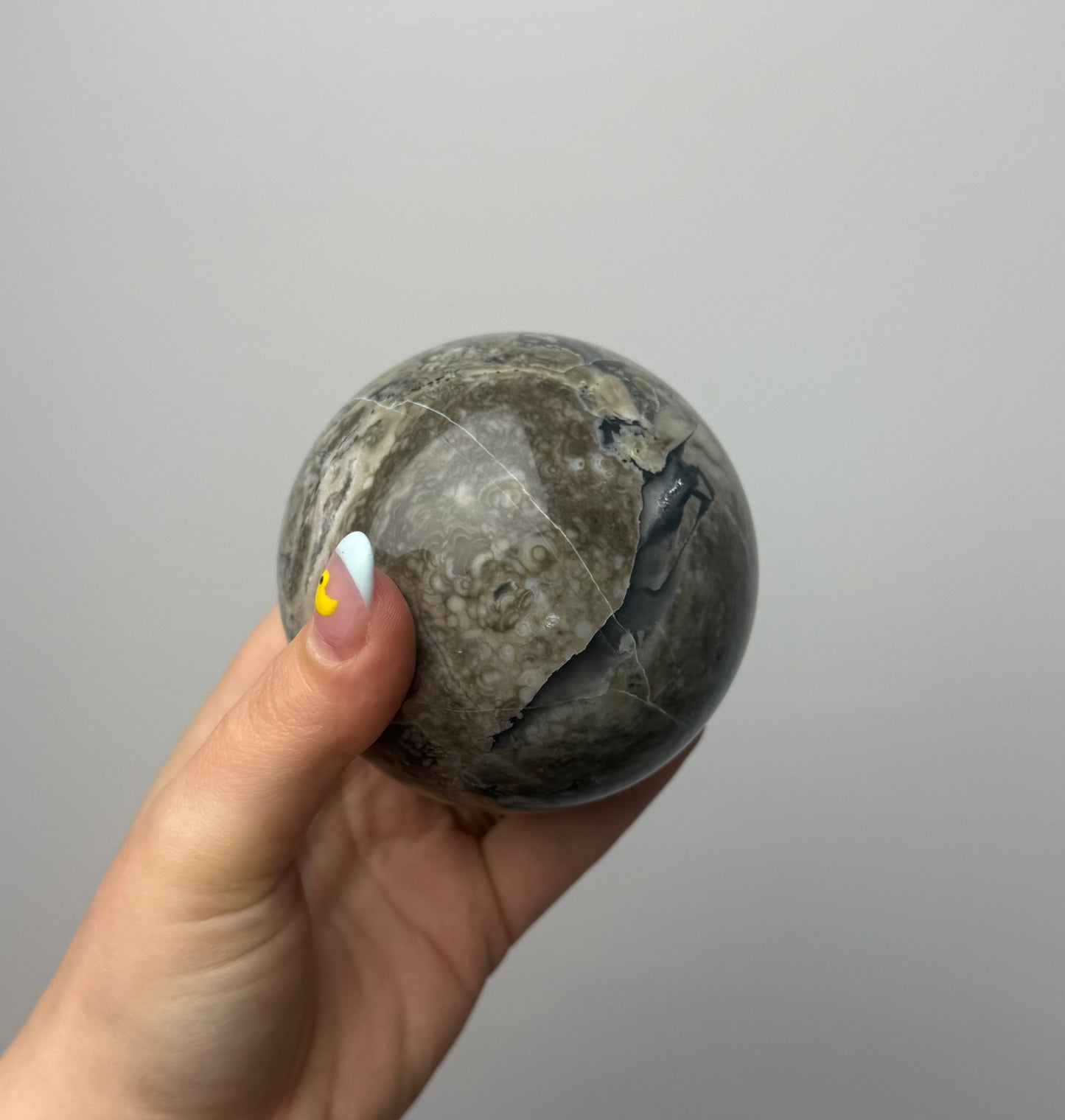 Volcano agate sphere