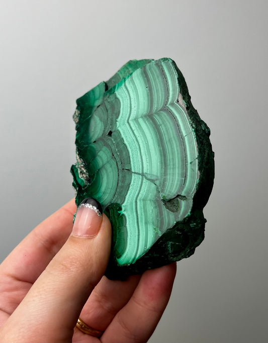 Malachite slab