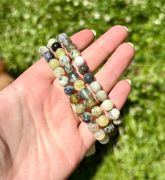 Green opal bracelets