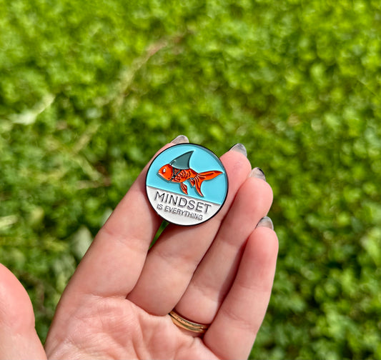 Mindset enamel pin