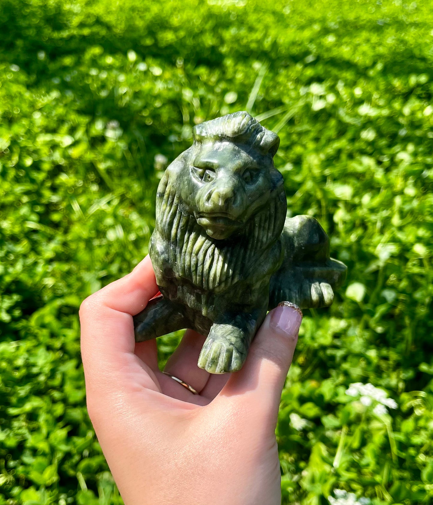 Lion carvings