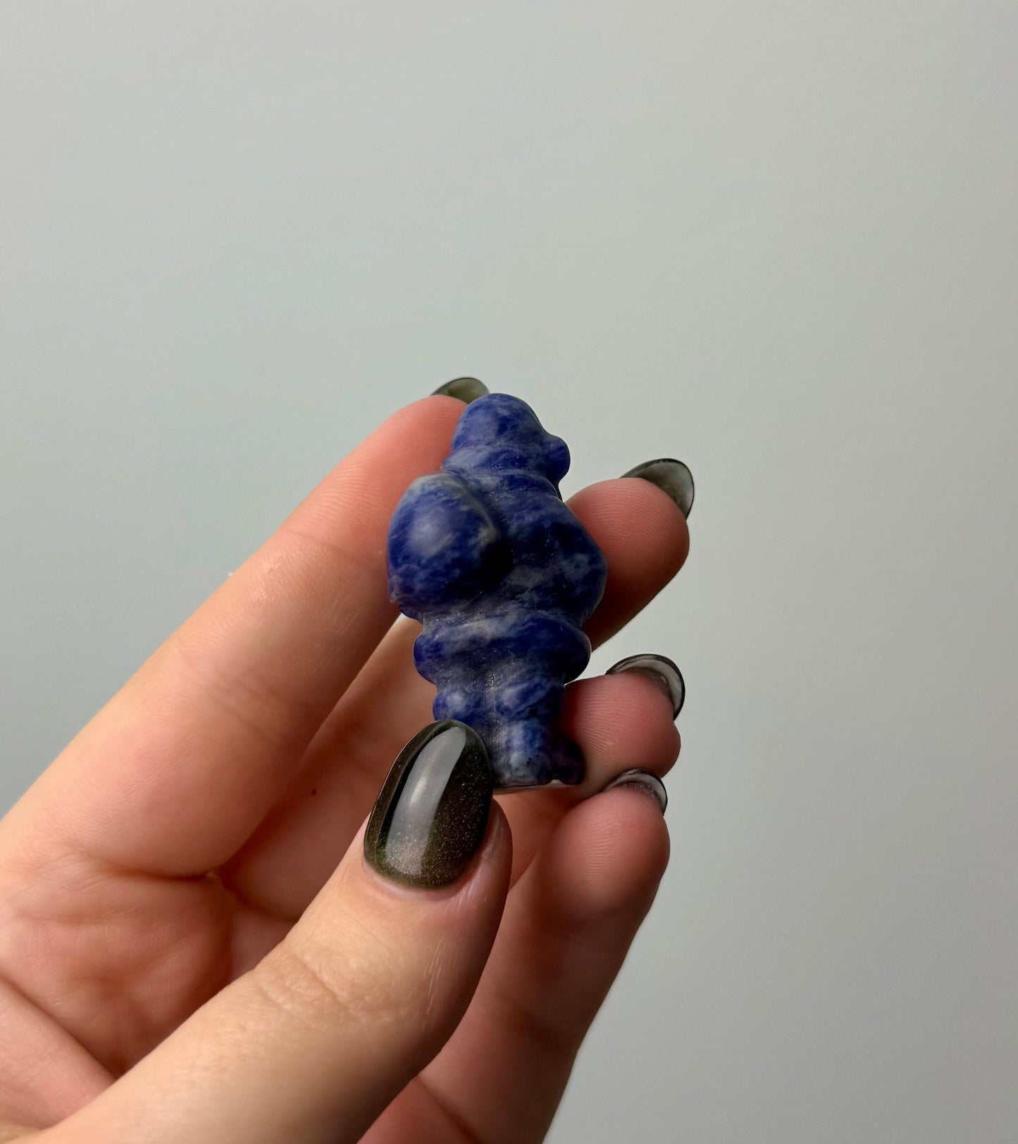 Sodalite Santa carving