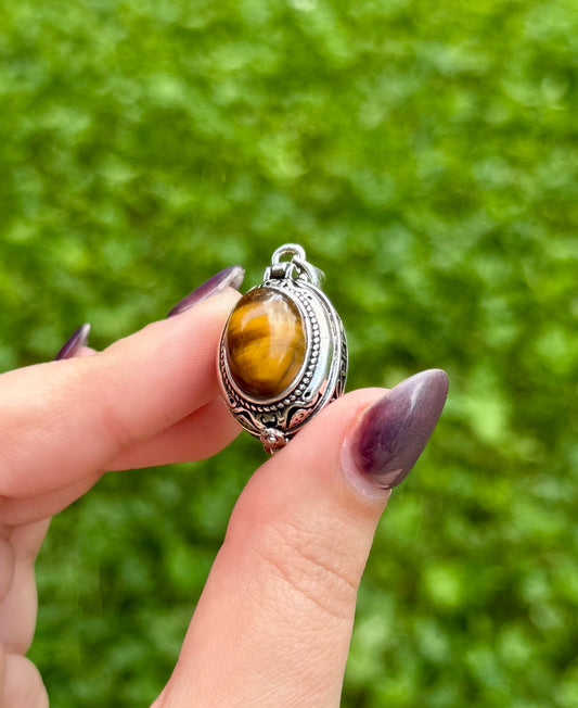 Tigers eye locket