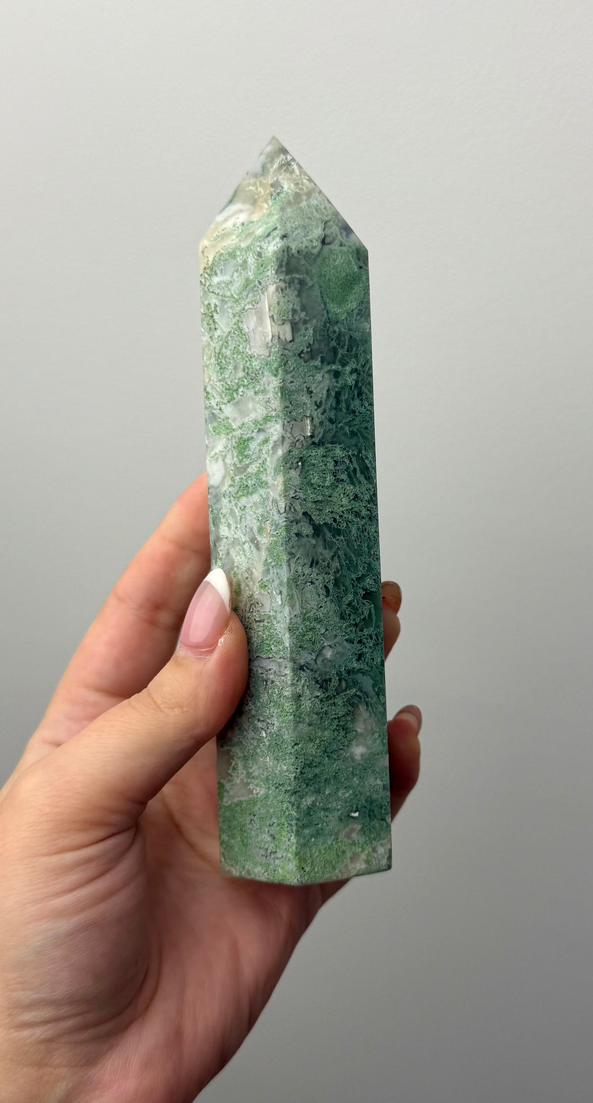 Moss agate tower