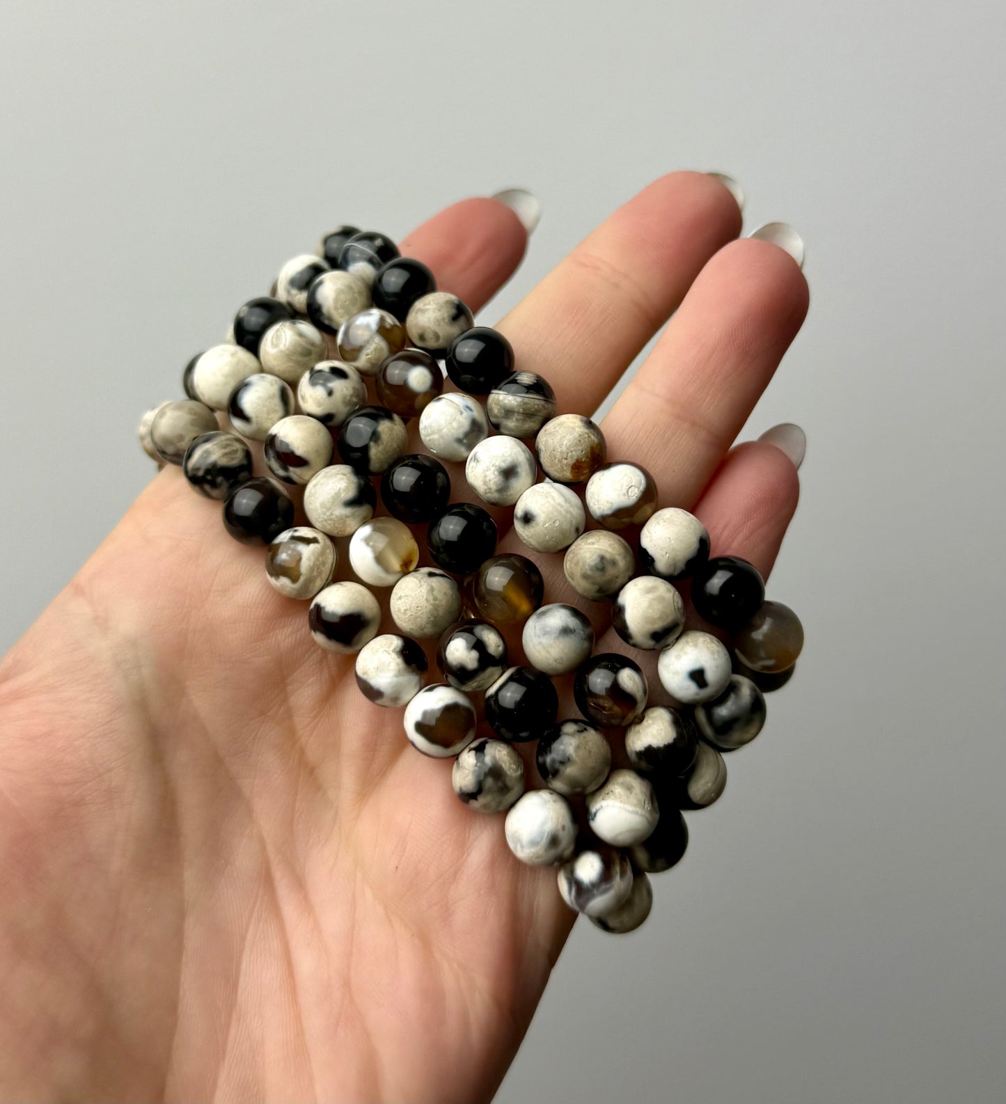 Brown orca agate bracelets