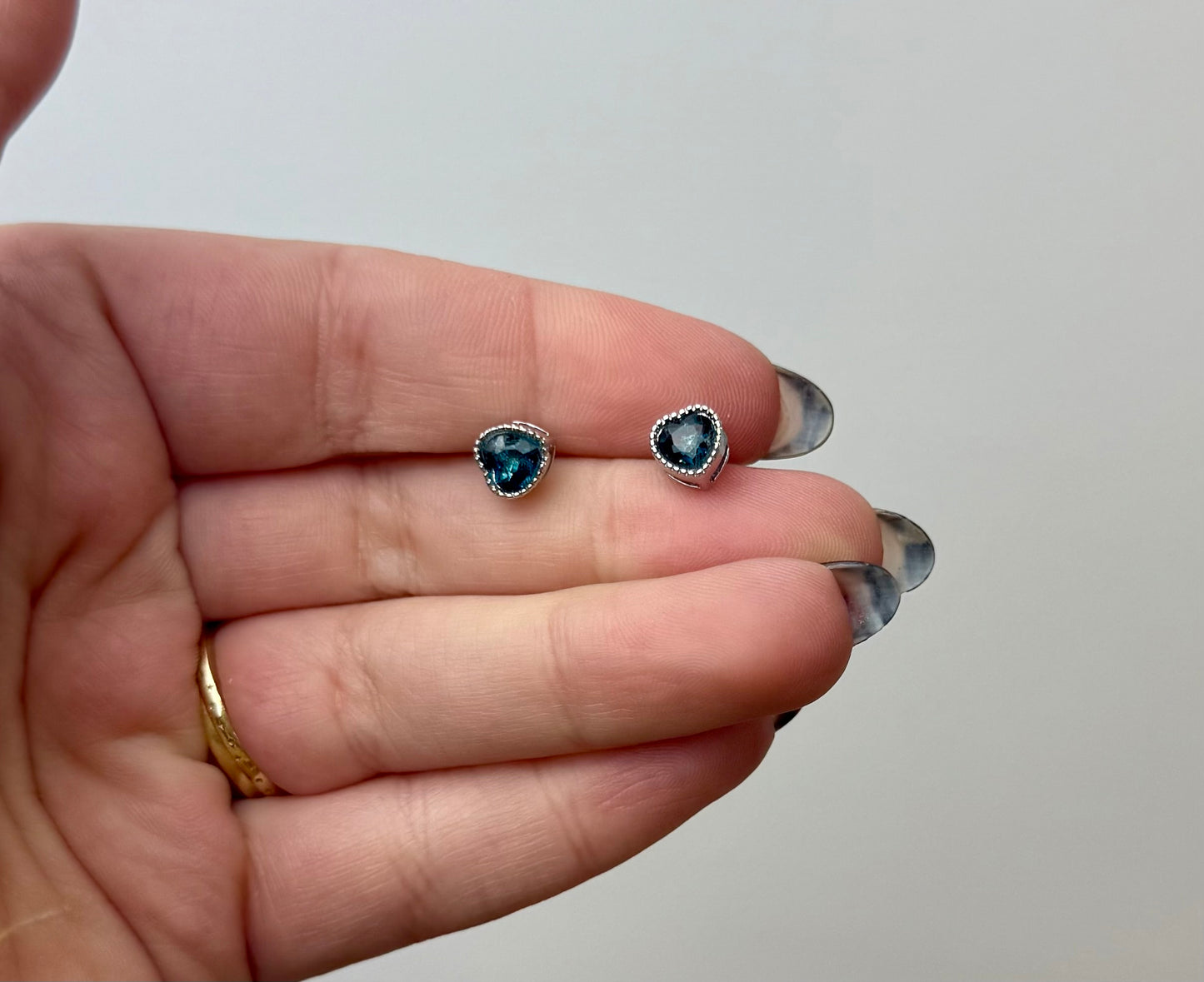 Blue topas earrings