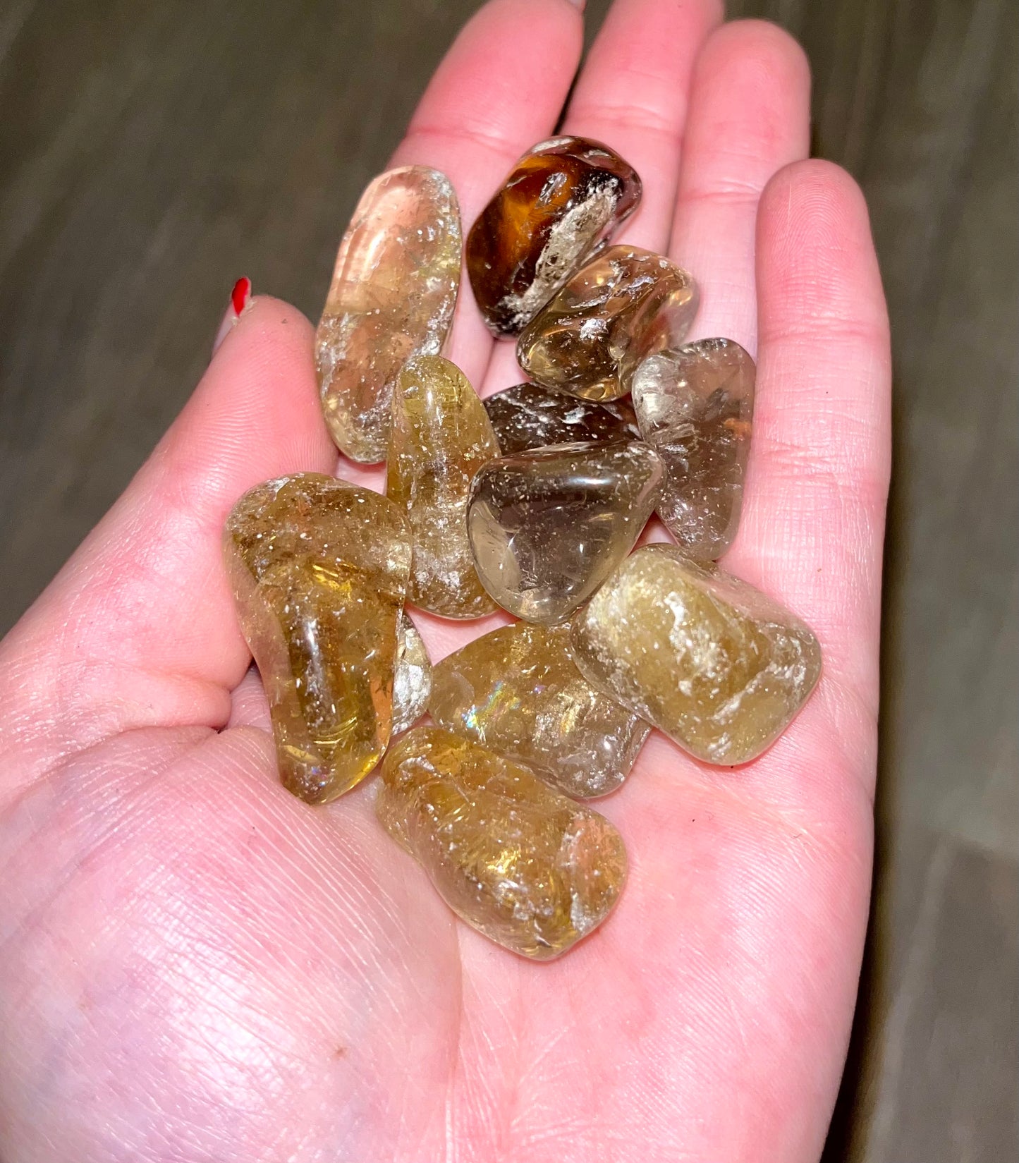 Nature Citrine tumbles