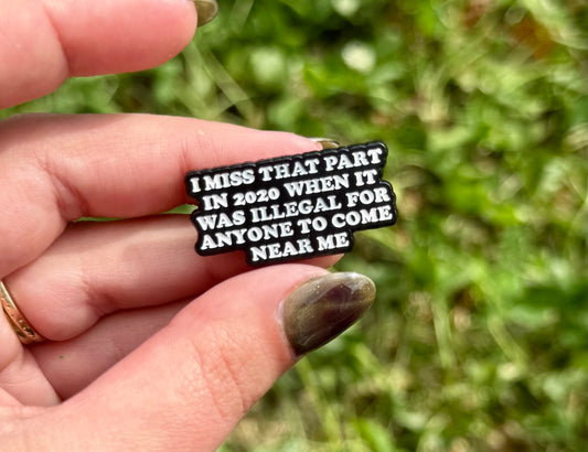 2020 illegal enamel pin