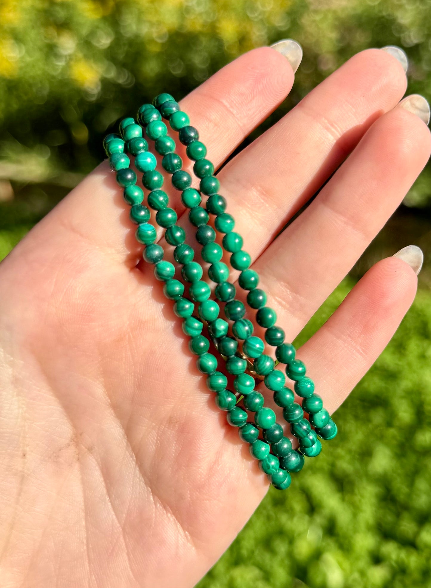 4mm malachite bracelets