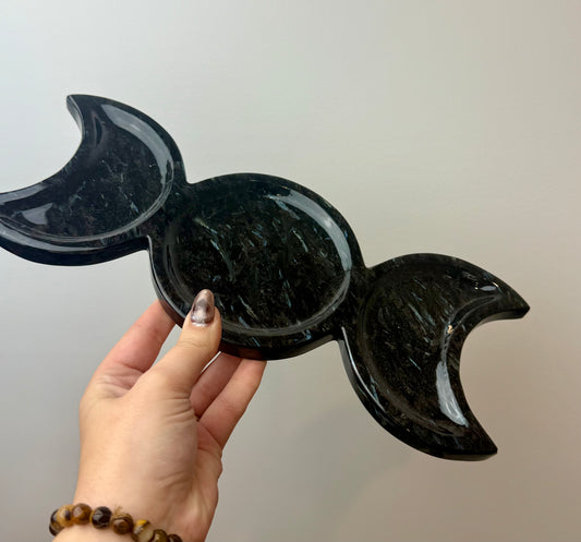 Arfvedsonite/firework stone moon tray