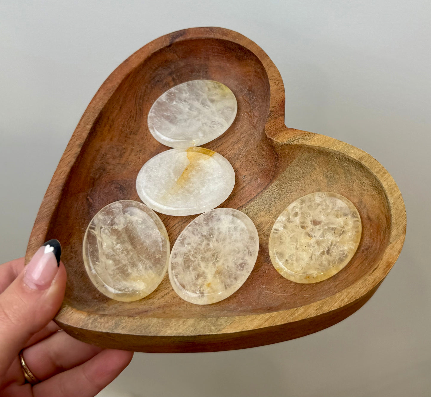 Golden healer worry stones