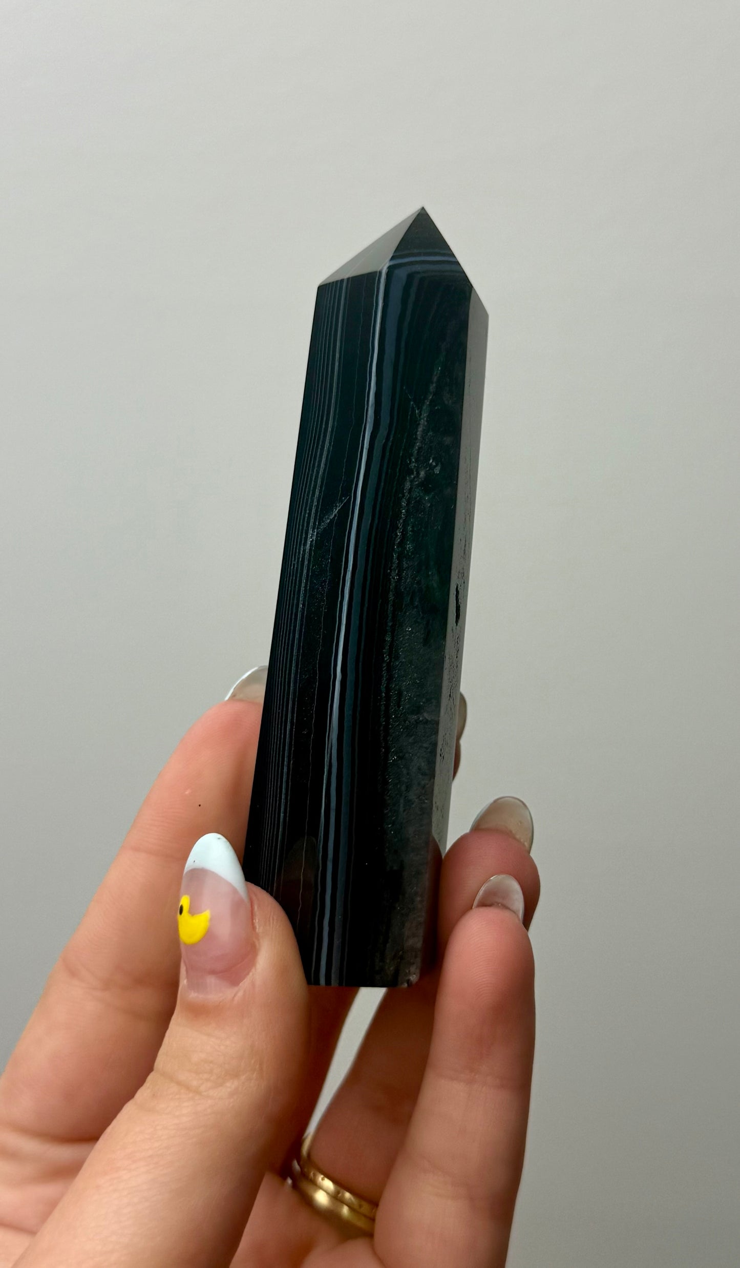 Black agate tower