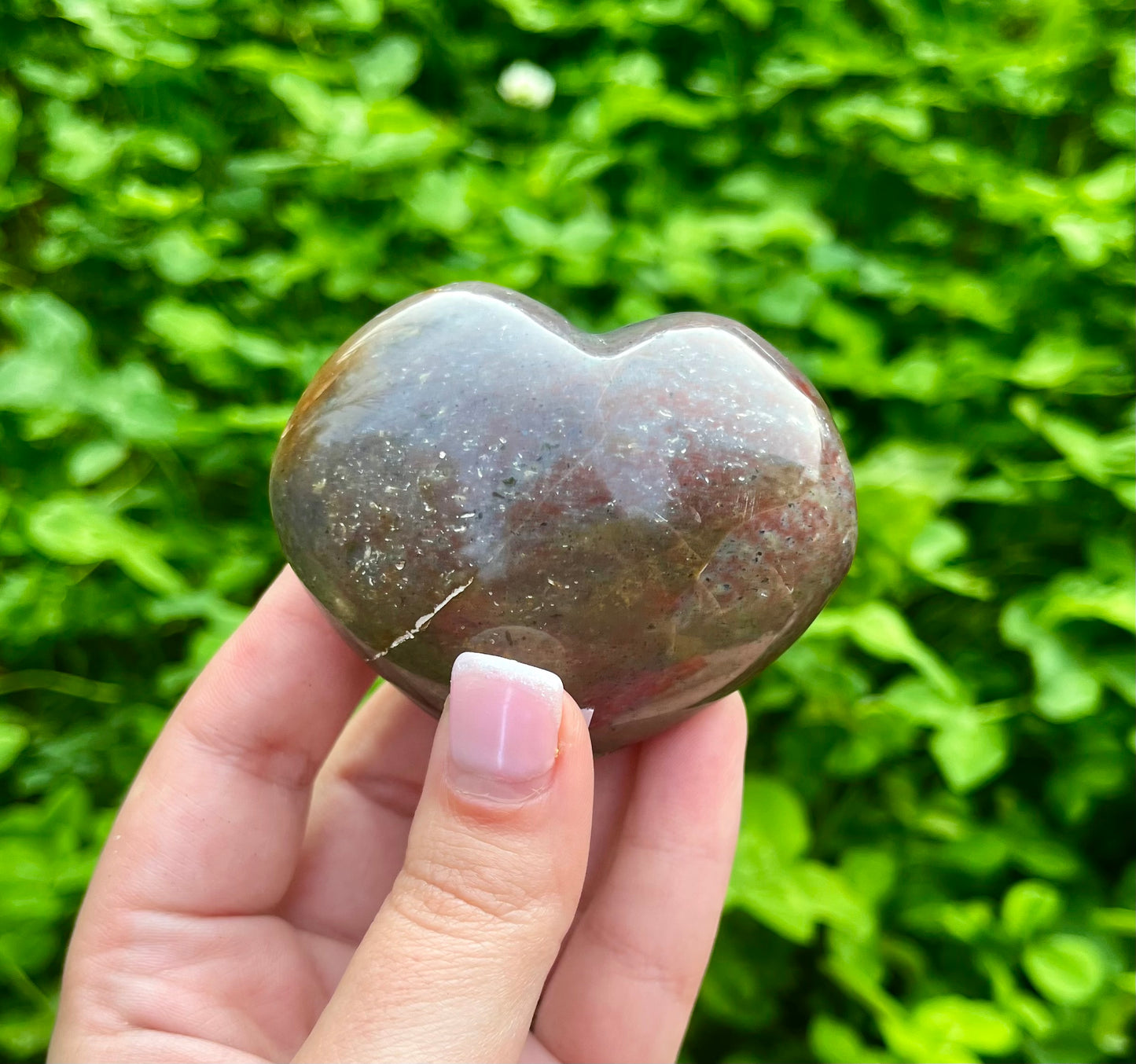 Ocean Jasper heart carving